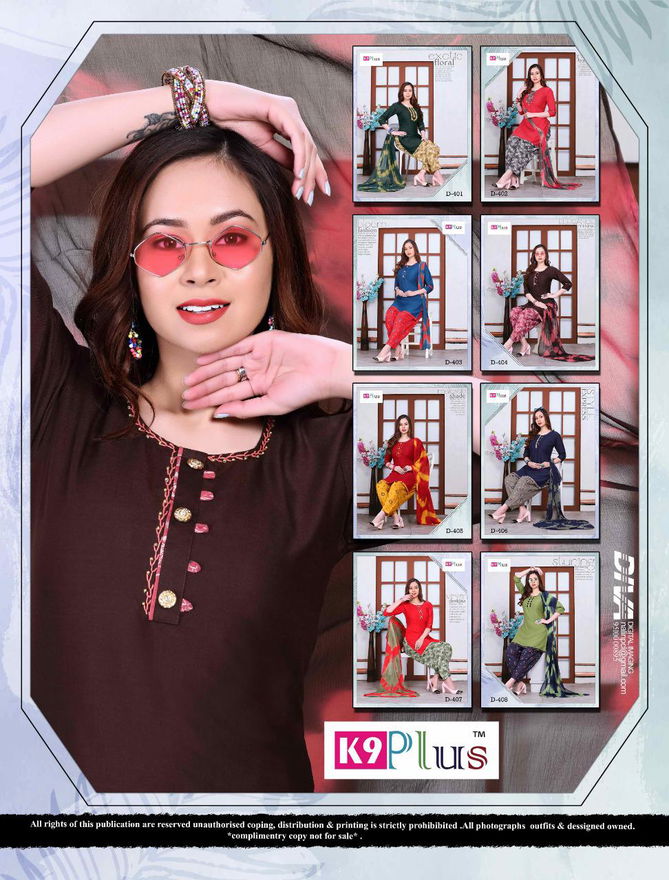 K9 Plus Pratigya 8 Latest fancy Regular Wear Rayon Printed Ready made Salwar Suit Collection
